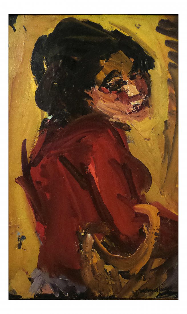 Vassyl Khmeluk, Oil on Board - Woman (1 of 7)