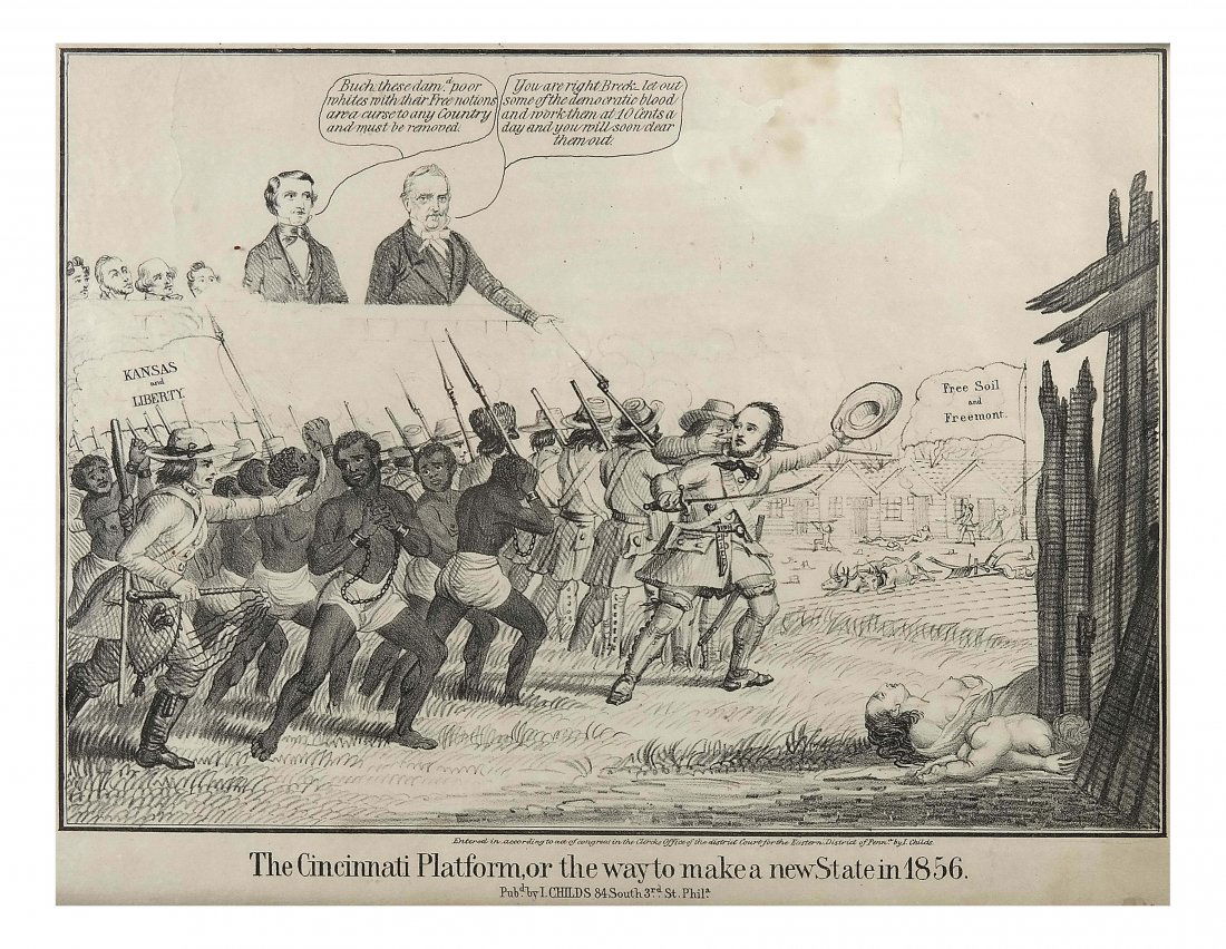 James Buchanan - Pro Slavery Political Cartoon (1 of 6)