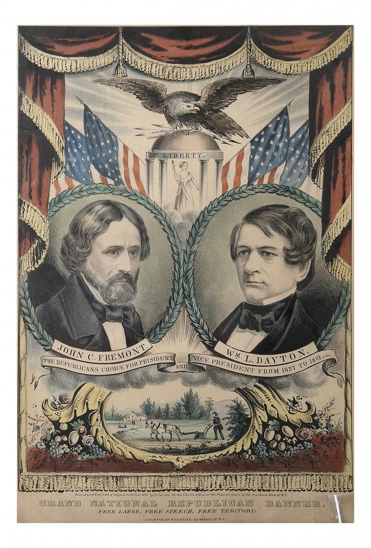 John C. Fremont & Wm. Dayton - Currier Campaign Jugate (1 of 5)