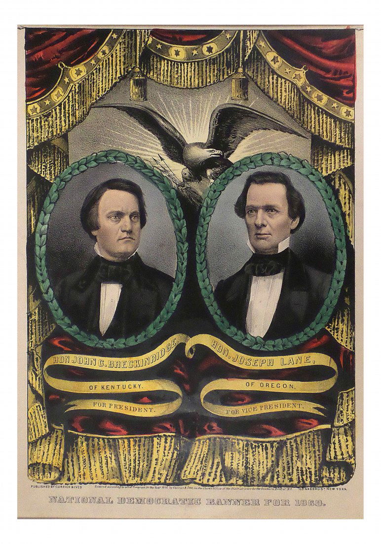 Breckinridge & Lane - 1860 National Democratic Banner (1 of 6)