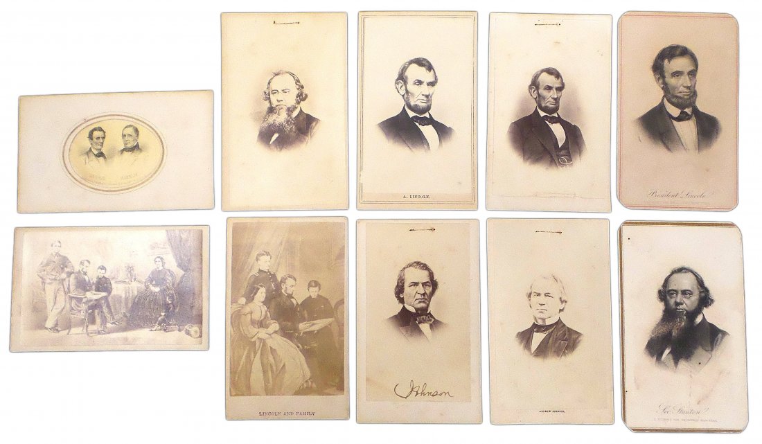 Lincoln - Family and Cabinet Members Carte de Visites (1 of 9)