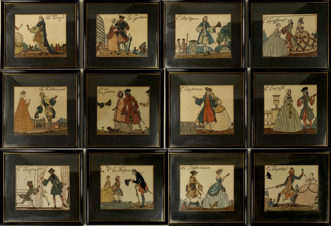 12 Guy Arnoux Pochoir Prints (1 of 9)