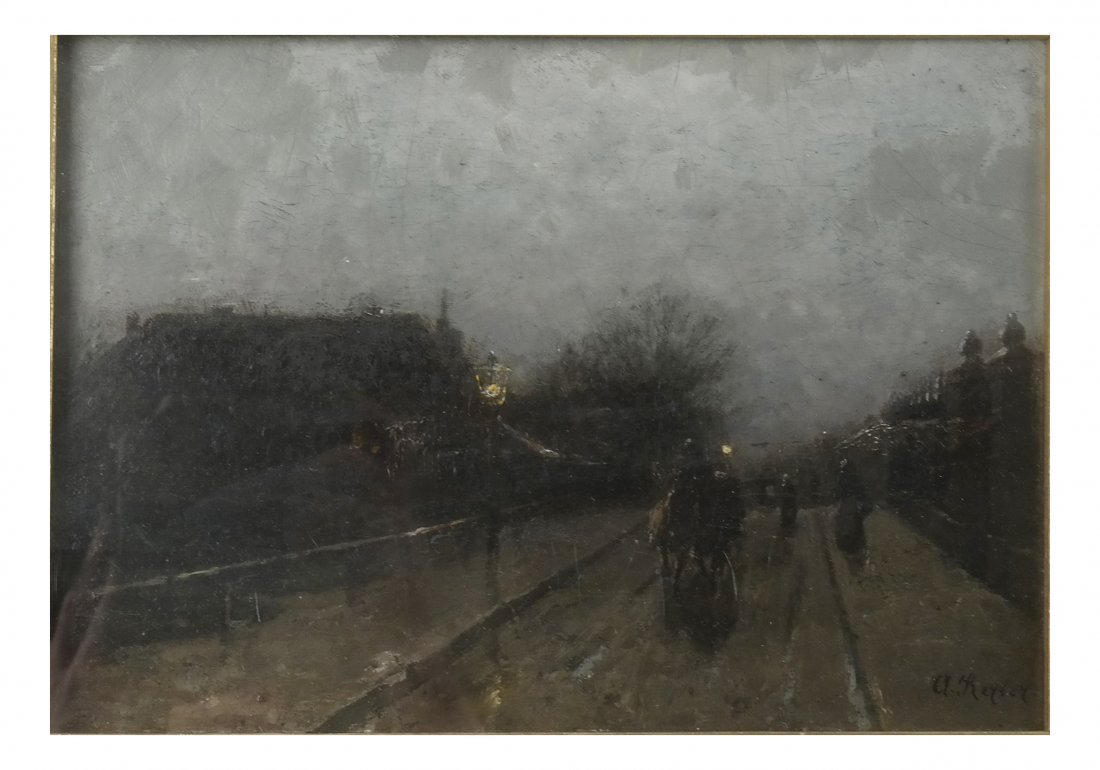 A. Kerler, Impressionist Street Scene (1 of 3)