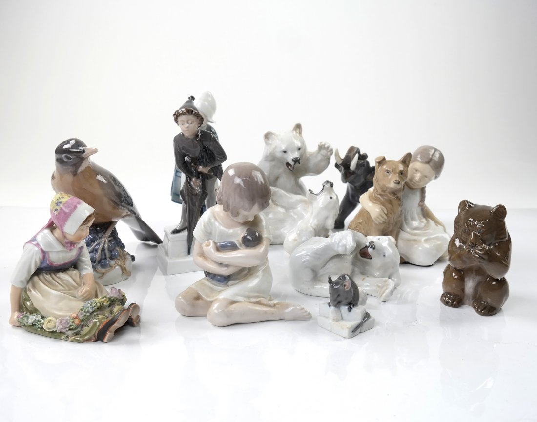 11 Royal Copenhagen Porcelain Figures (1 of 9)