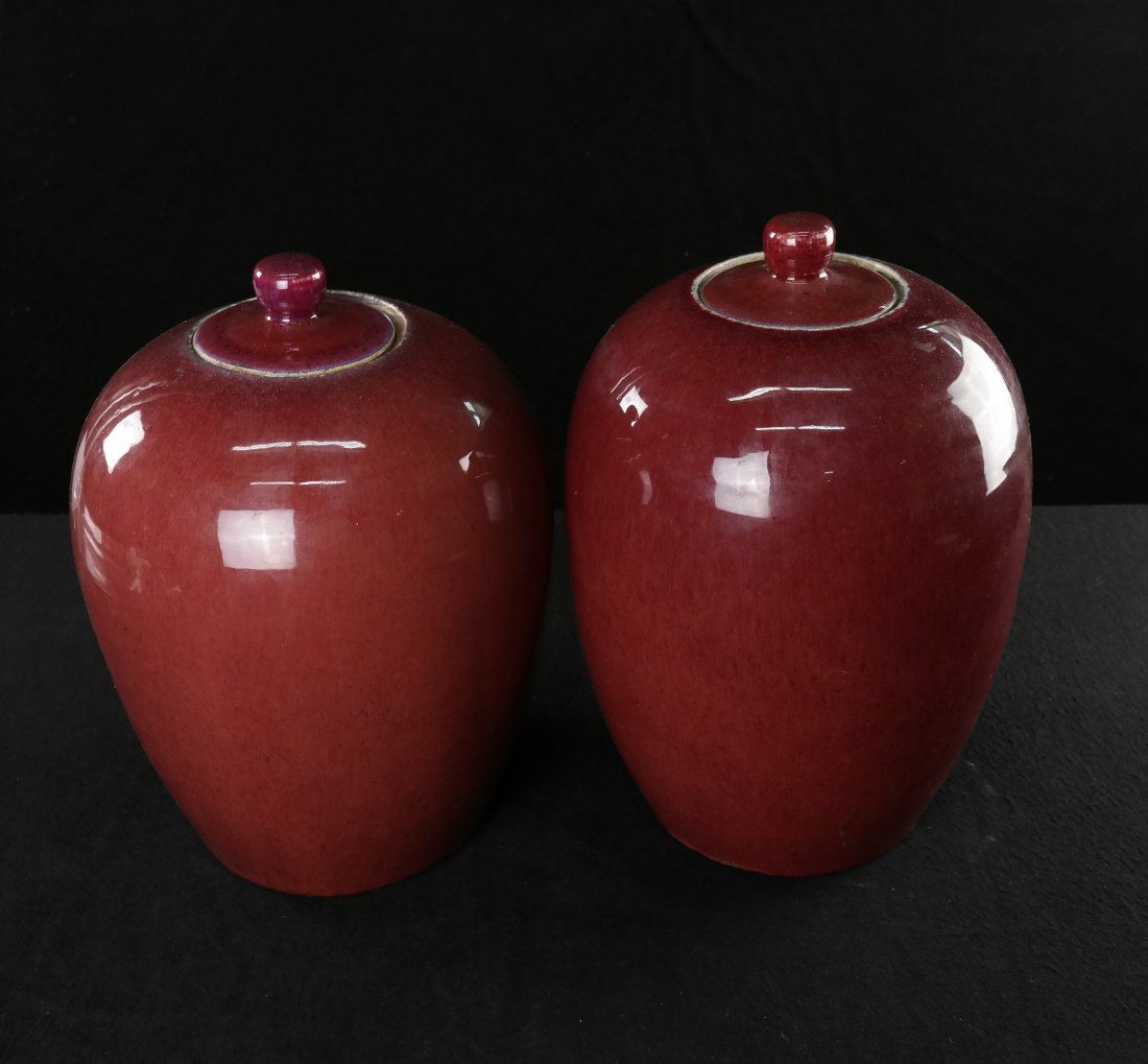 Chinese Sang de Boeuf Ginger Jars (1 of 5)