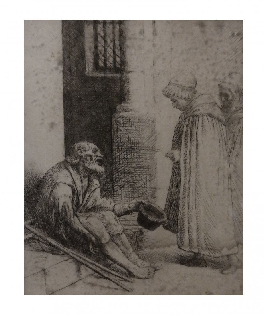 A. Legros, Etching (1 of 5)