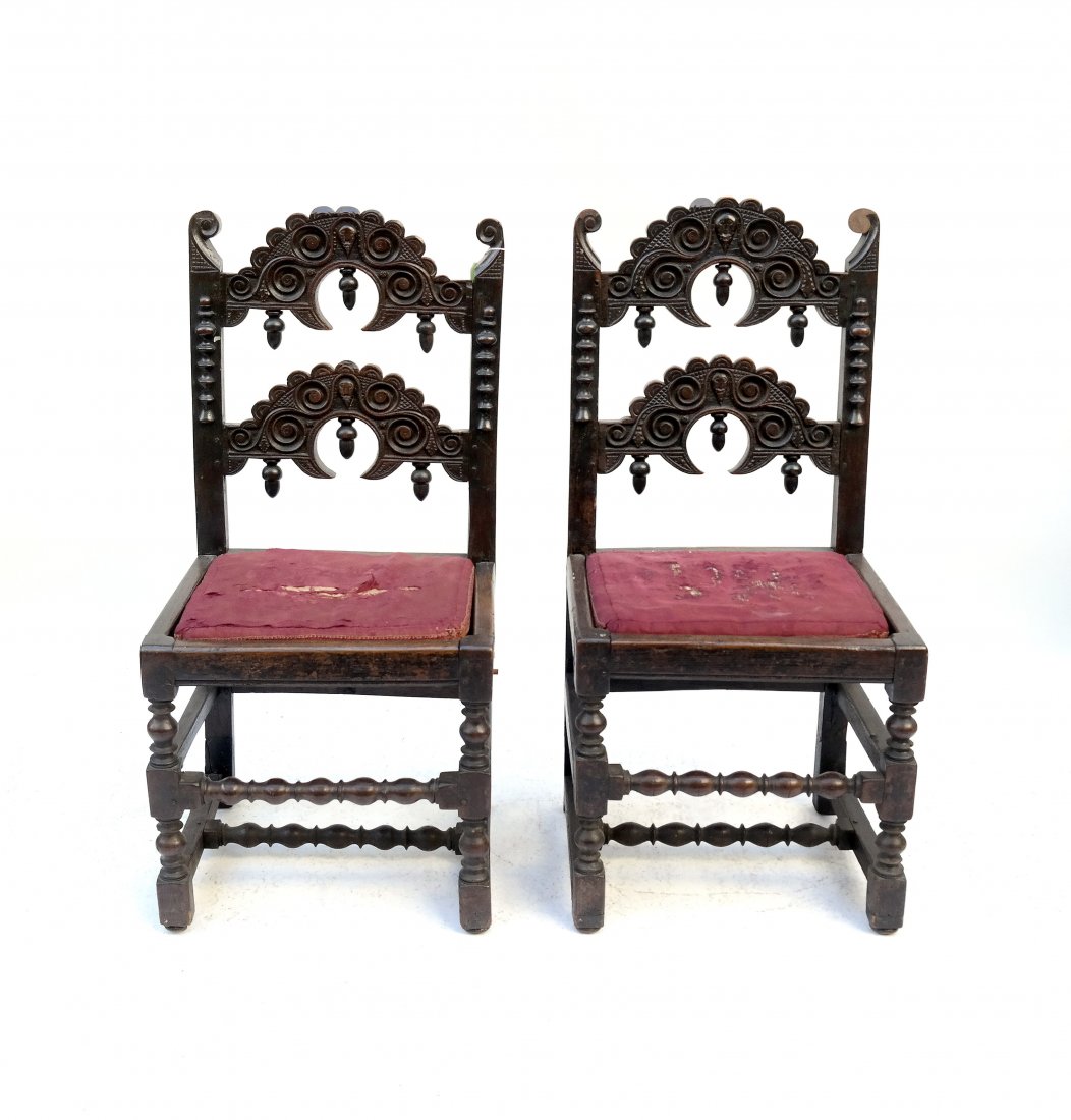 Pair of 18th C. Italian Side Chairs (1 of 5)