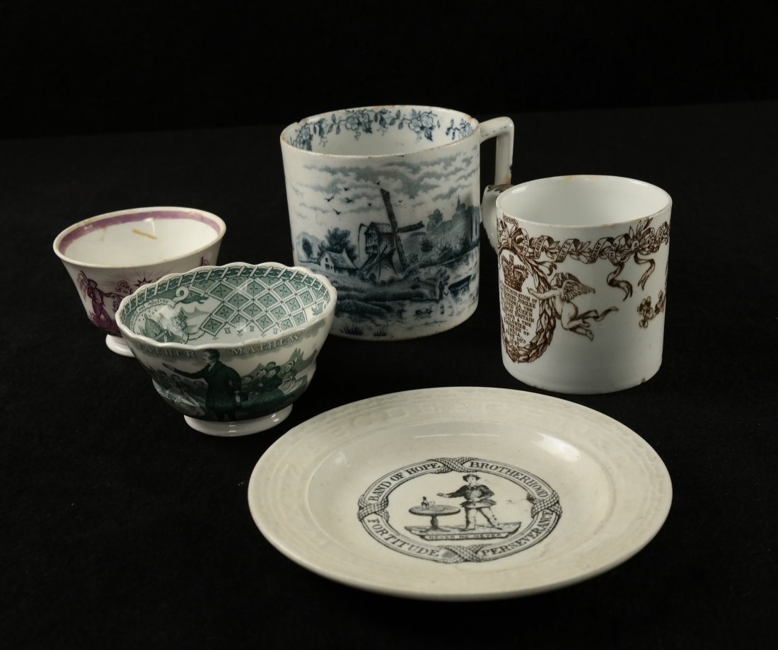19th C.Transferware Porcelain Items (1 of 10)