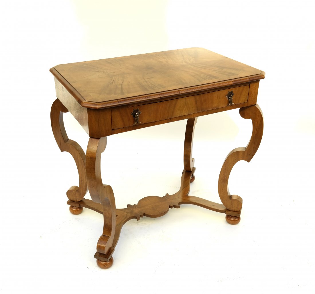 Biedermeier-Style One-Drawer Table (1 of 9)