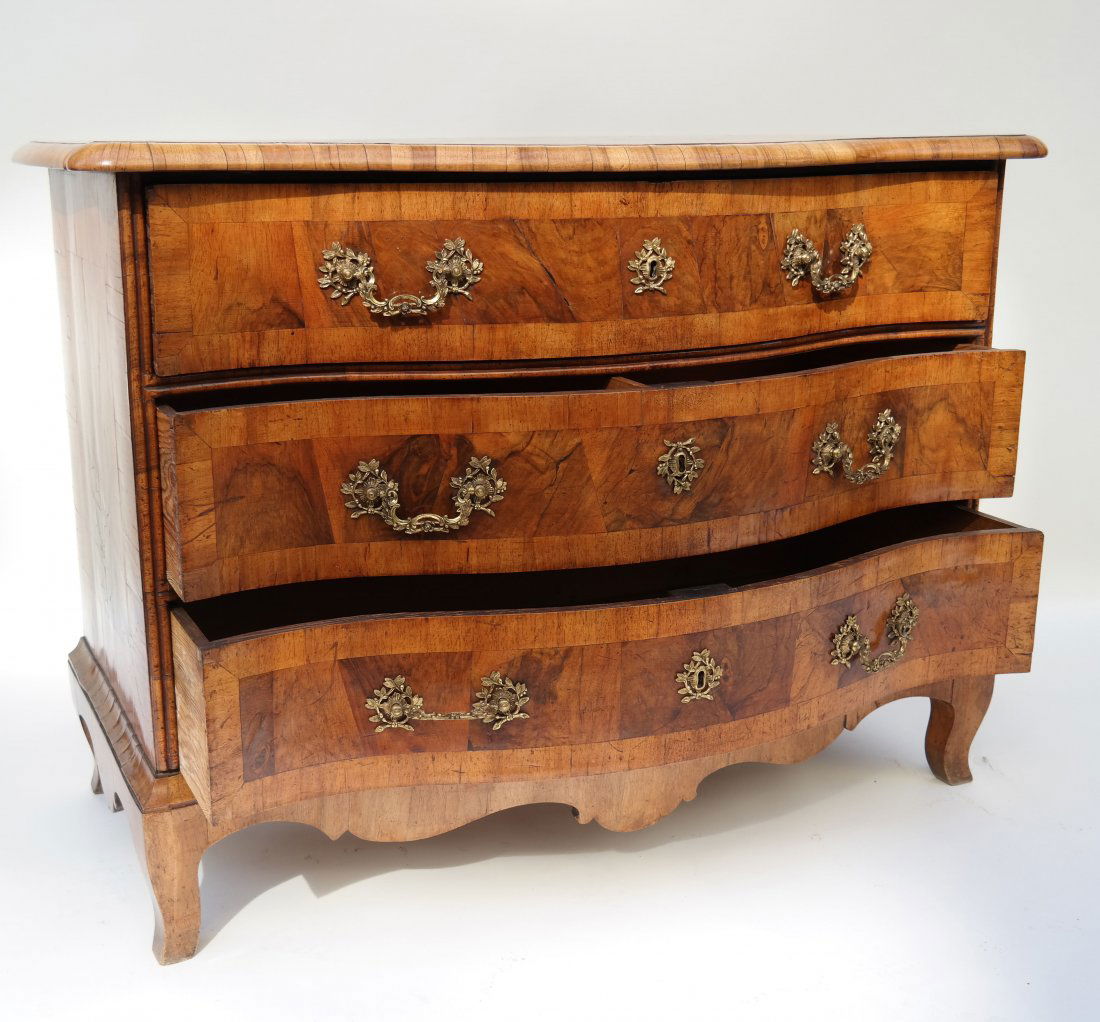 Antique Italian Walnut 3-Drawer Chest (1 of 9)