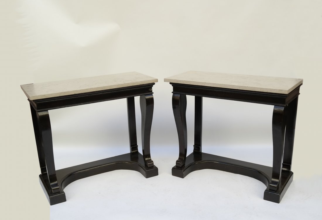 Pair of Antique Empire Console Tables (1 of 9)