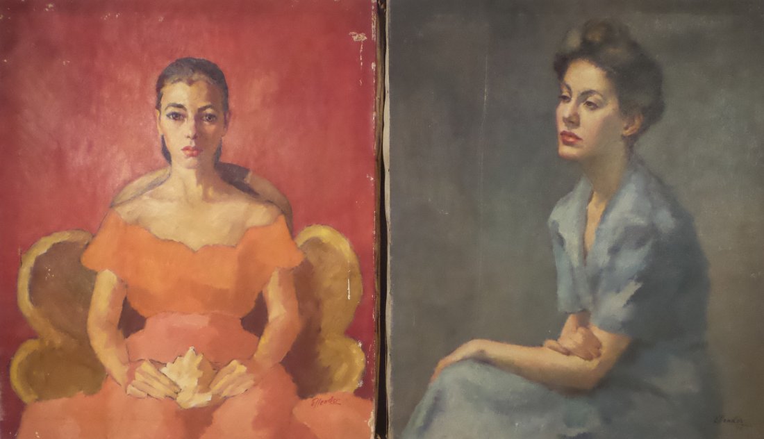 Raphael Ellender, Two Portraits of Women (1 of 9)