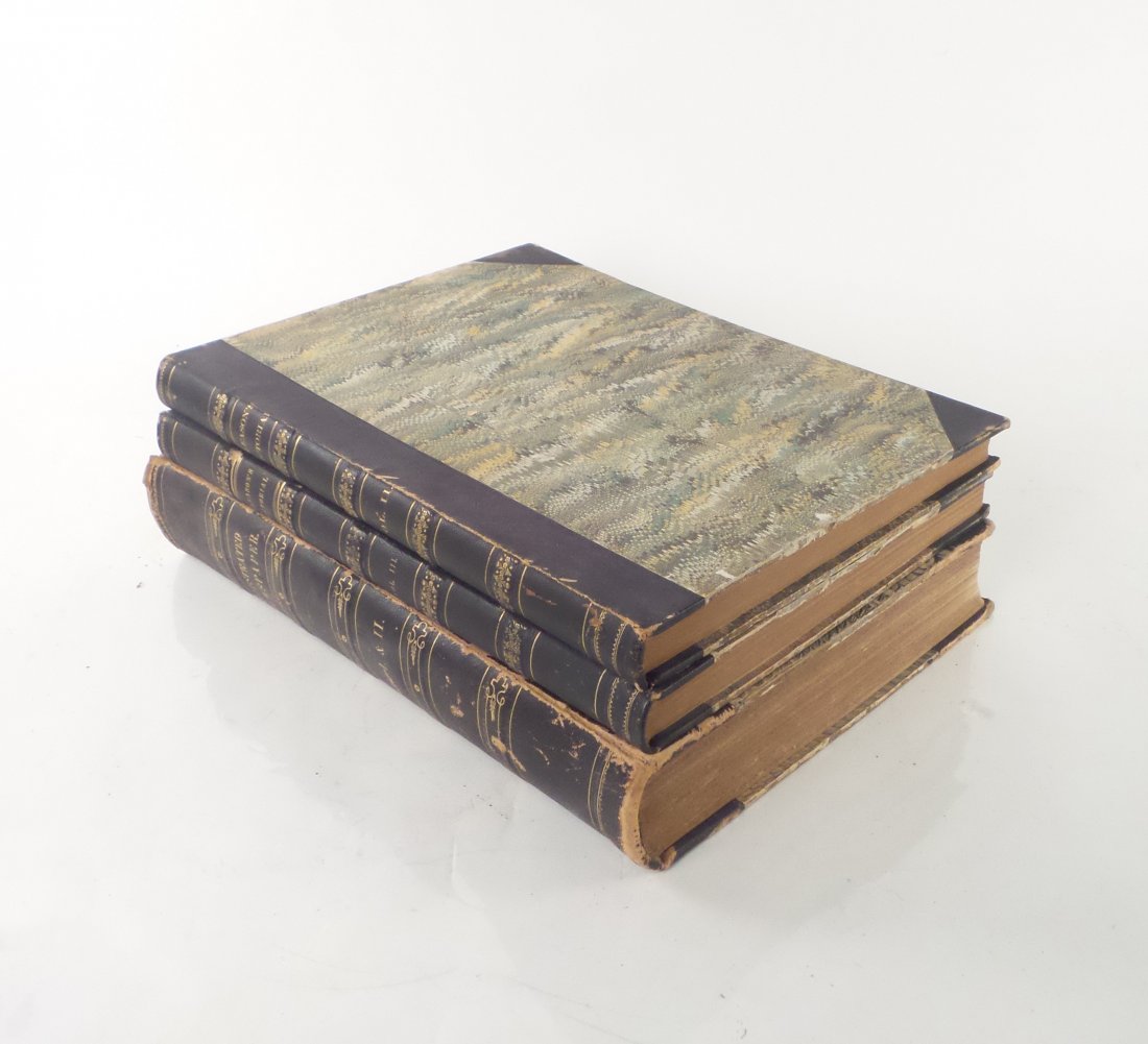 3 Bound Volumes of 19th C. Newspapers (1 of 9)