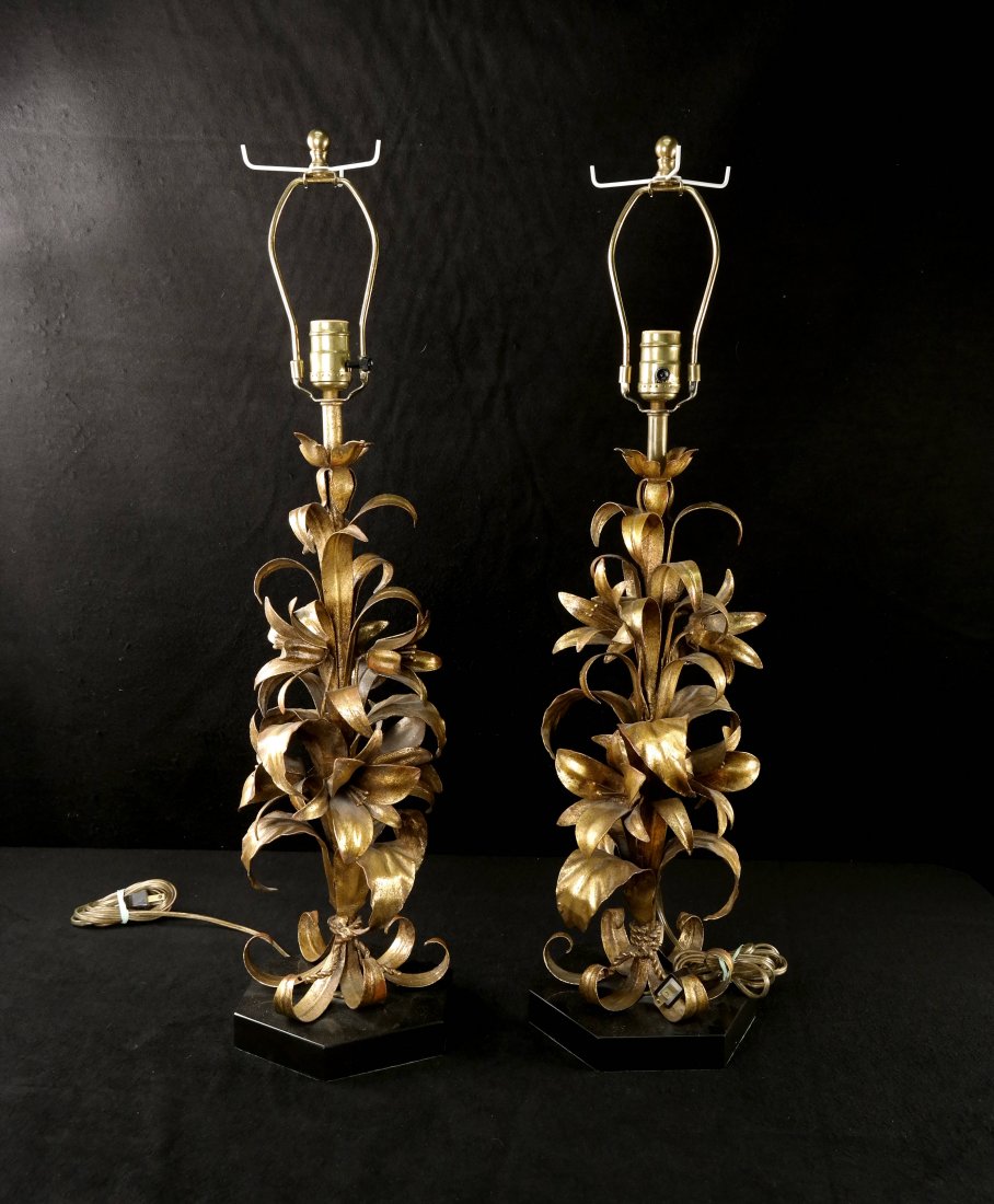 Pair of Floriform Table Lamps (1 of 6)