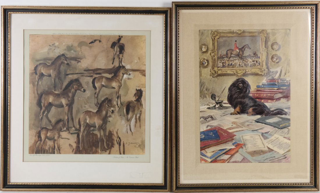 Alfred Munnings, Two Equestrian Prints (1 of 6)