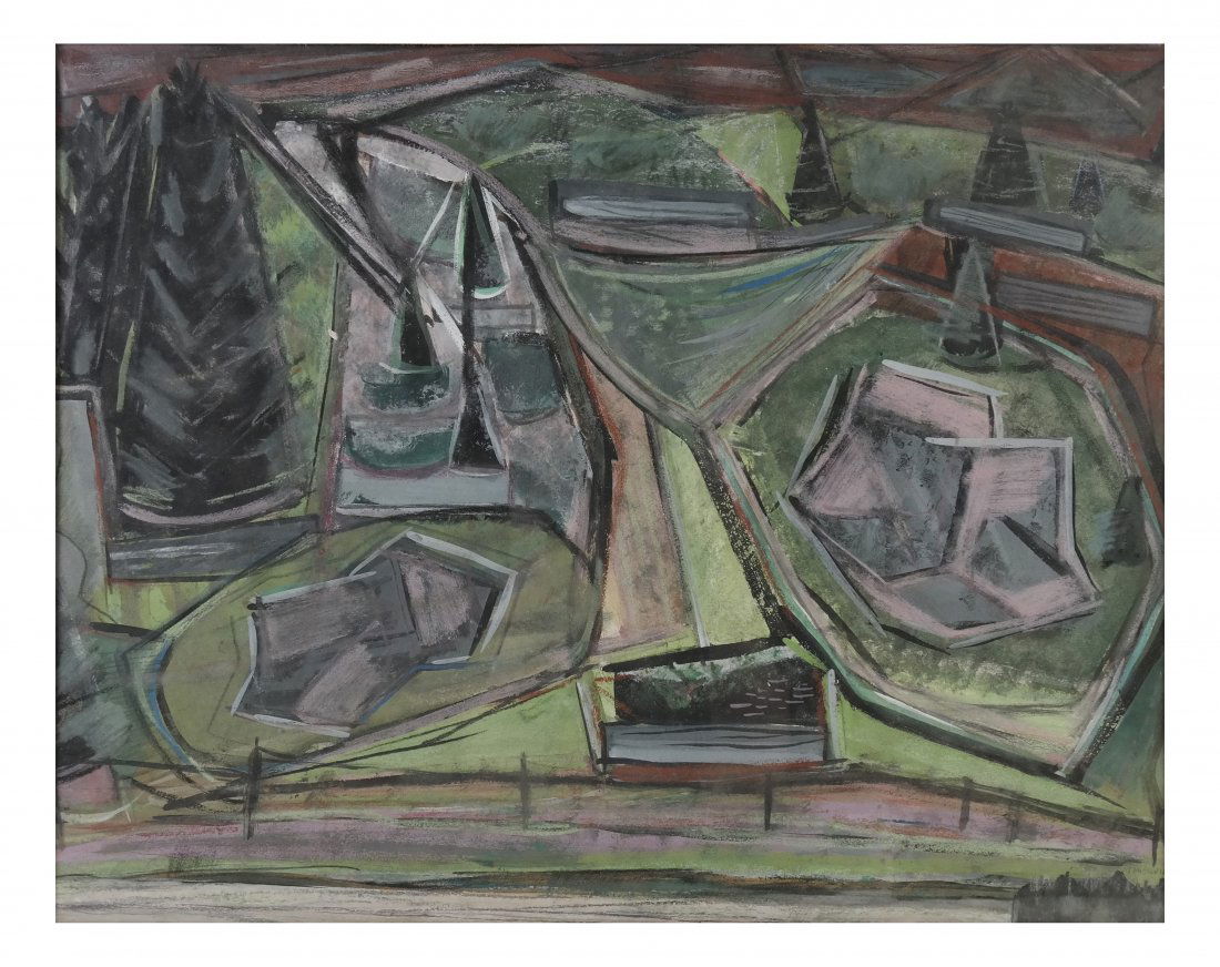 Kienbusch, Mixed Media Painting (1 of 6)