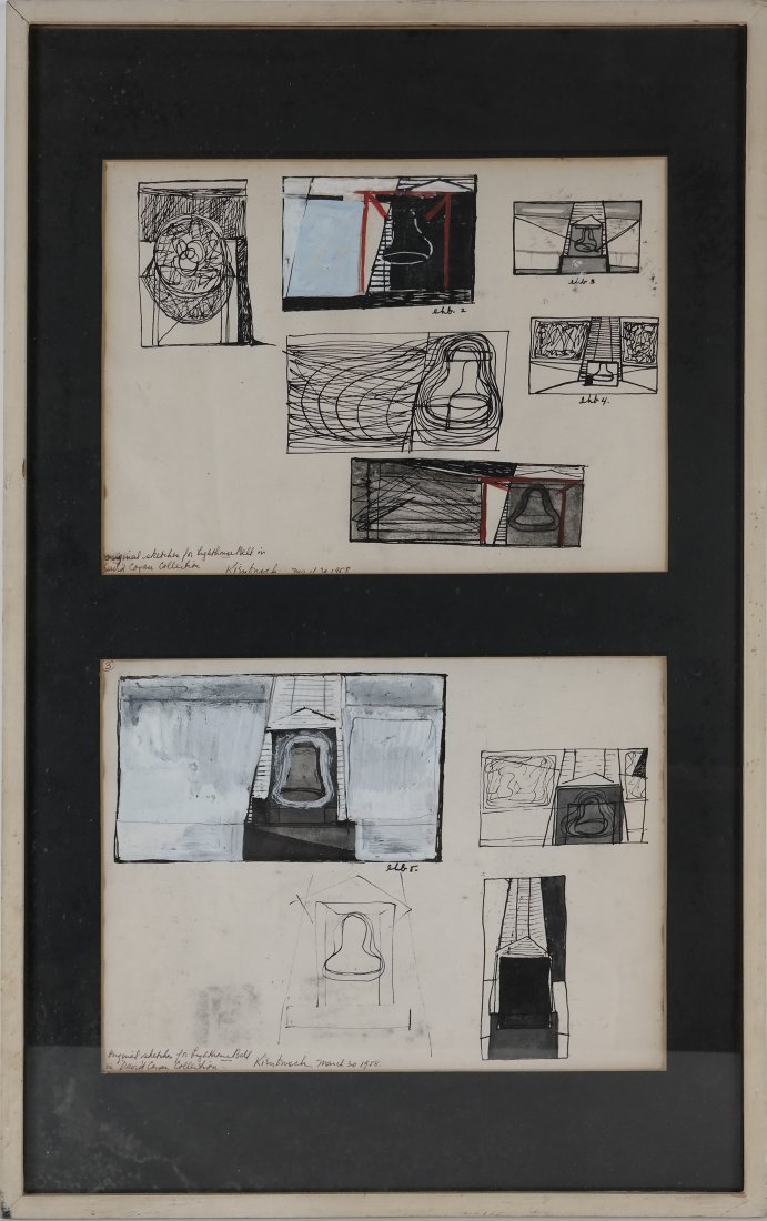 William Kienbusch, Sketches and Letter (1 of 9)