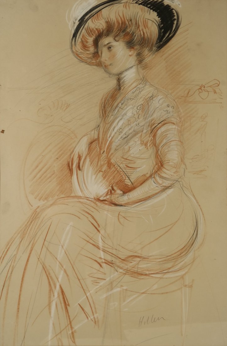 Paul Cesar Helleu, Seated Woman (1 of 6)