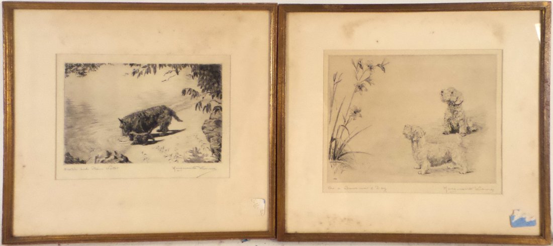 Marguerite Kirmse, Two Etchings of Dogs (1 of 8)