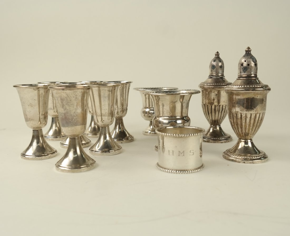 Group of 12 Weighted Silver Items (1 of 8)