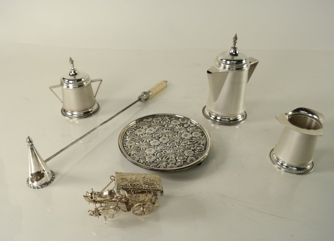 Six Silver Plate Items (1 of 9)