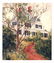 Oil on Canvas, House & Garden Landscape