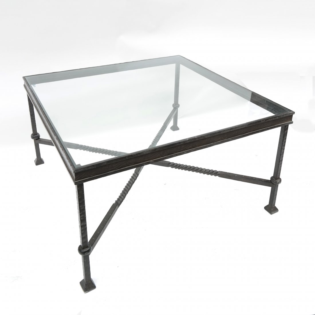 Modern Wrought Iron Coffee Table (1 of 7)