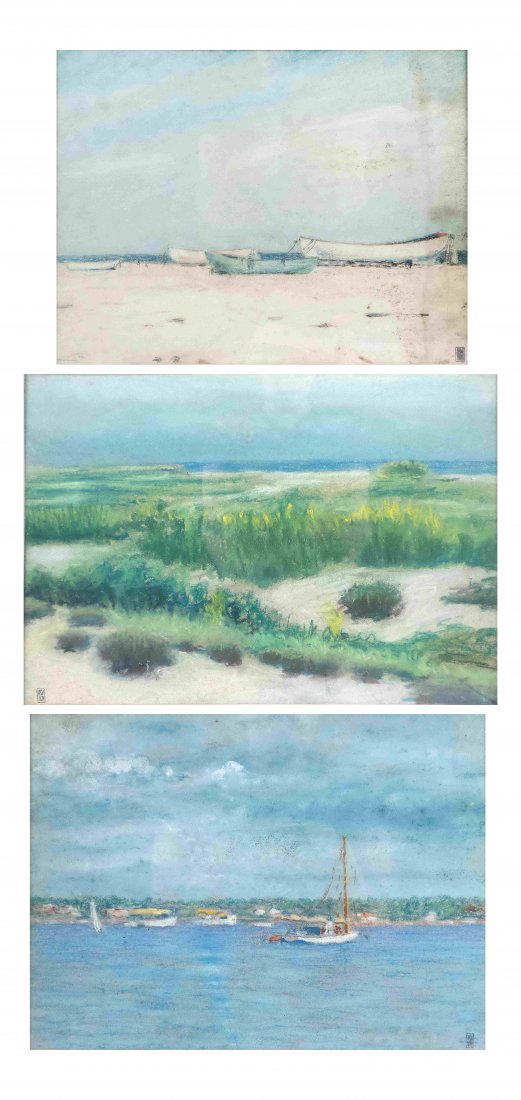 H. Keyser, Two Beach & One Sailing Scene (1 of 10)