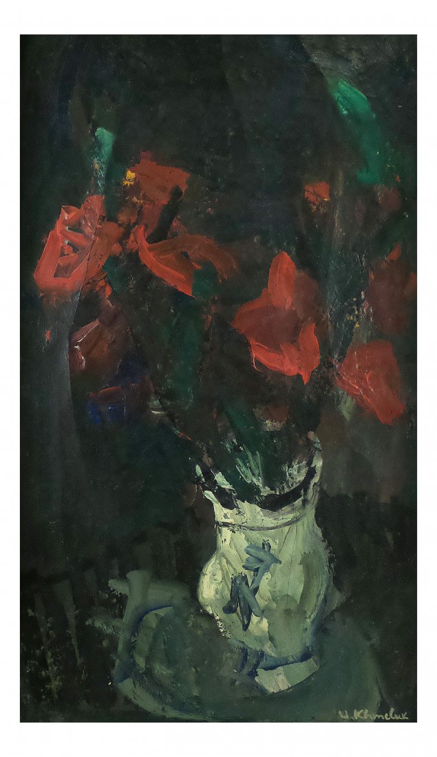 Vassyl Khmeluk, Oil on Canvas - Flowers (1 of 9)