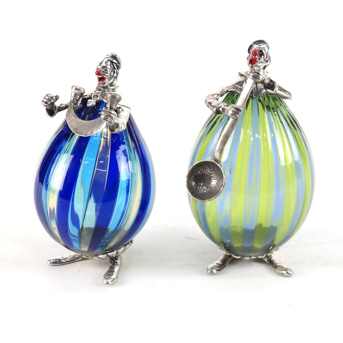 Two Silver Mounted Murano Figurines (1 of 4)