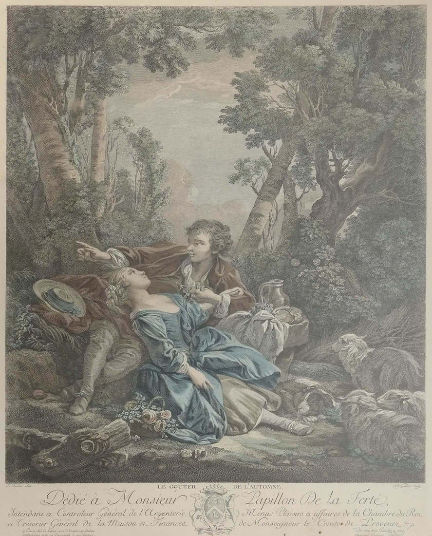 Hand-Colored Engraving (1 of 5)