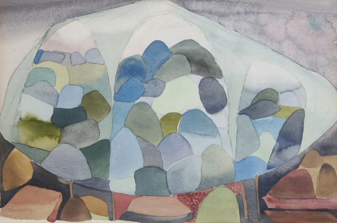 After Elizabeth Sandvig, Abstract Watercolor (1 of 5)