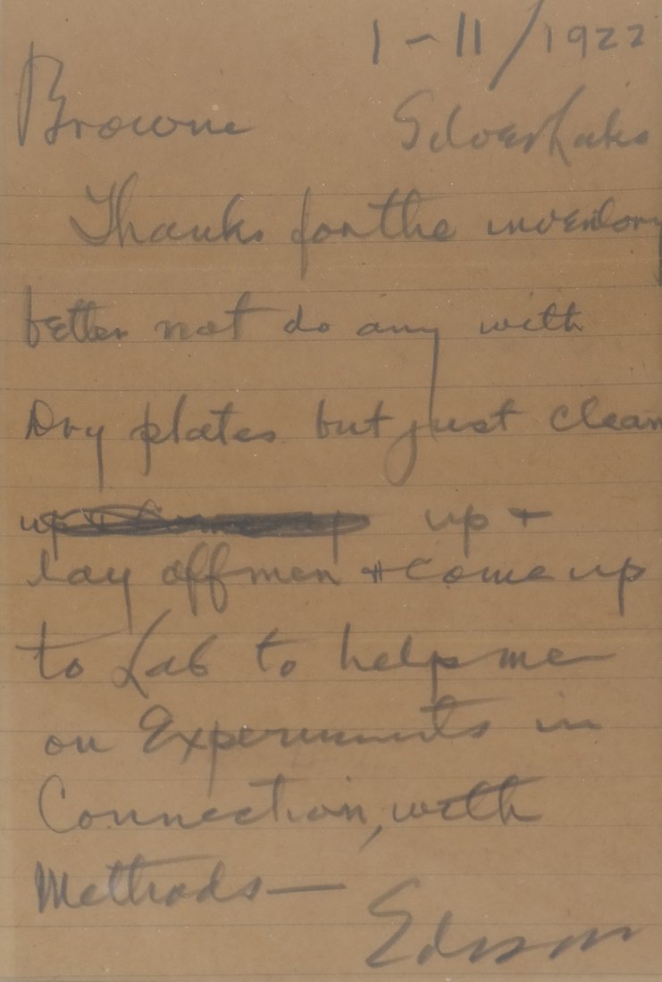 Thomas Edison - Autograph Letter Signed (1 of 5)