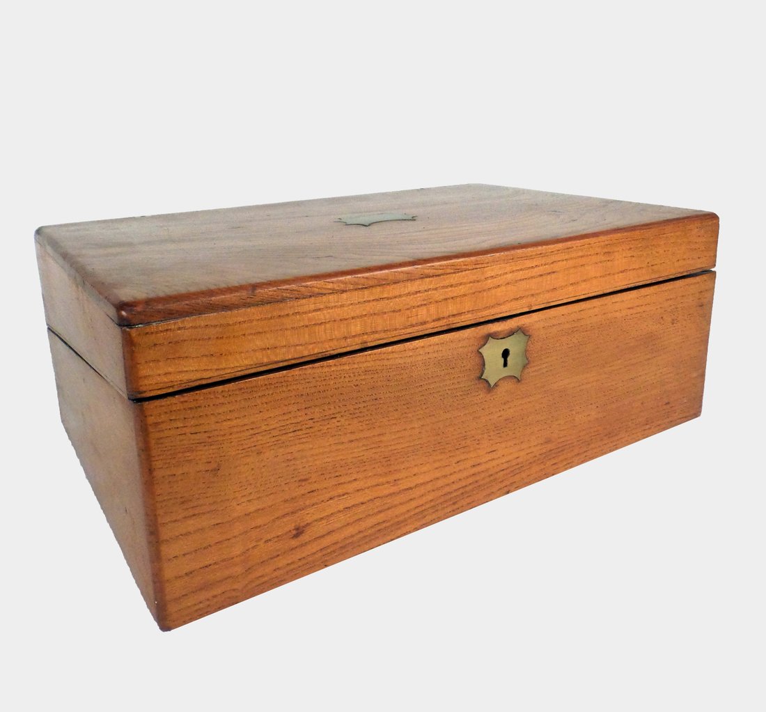 19th C. English Oak Lap Desk (1 of 8)