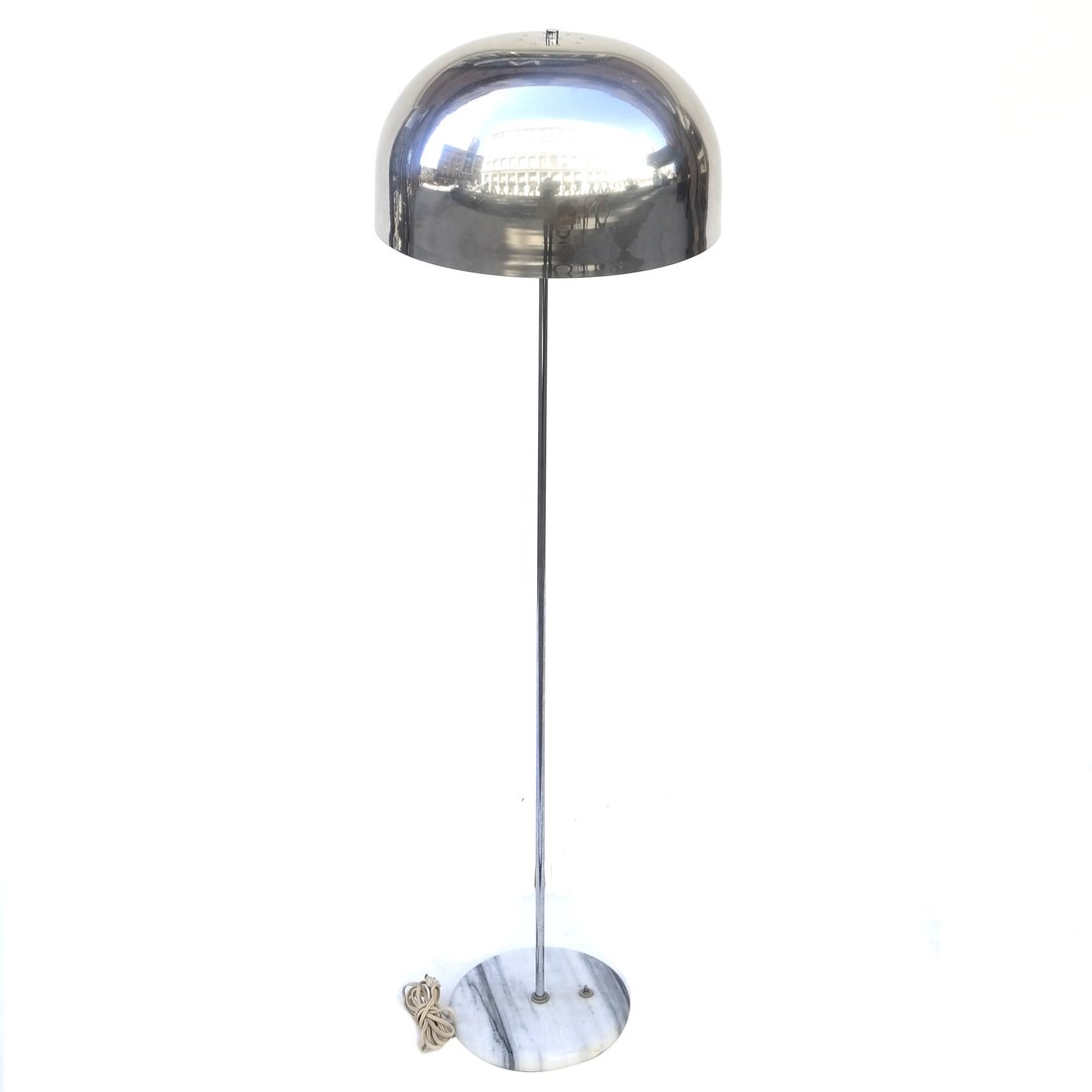 Modern Chrome and Marble Floor Lamp (1 of 6)