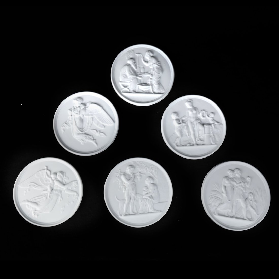 Six Decorative Porcelain Plaques (1 of 6)