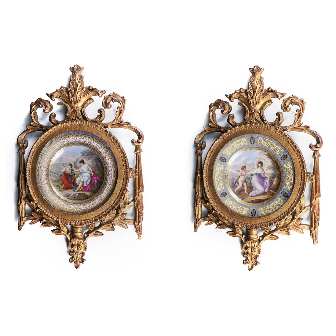 Pair of Vienna-Style Framed Plates (1 of 9)