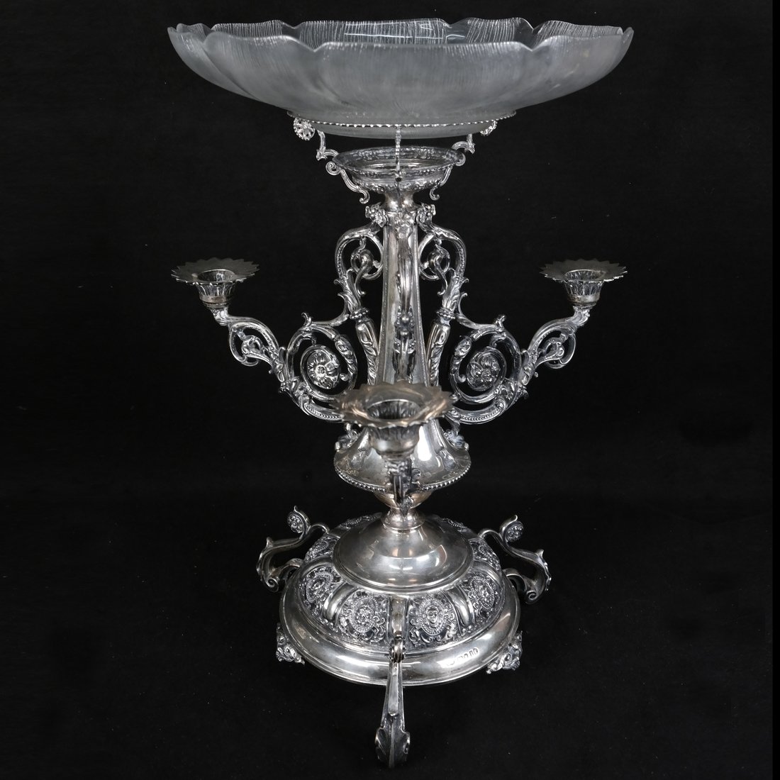 Victorian Sterling 3- Arm Epergne (1 of 7)