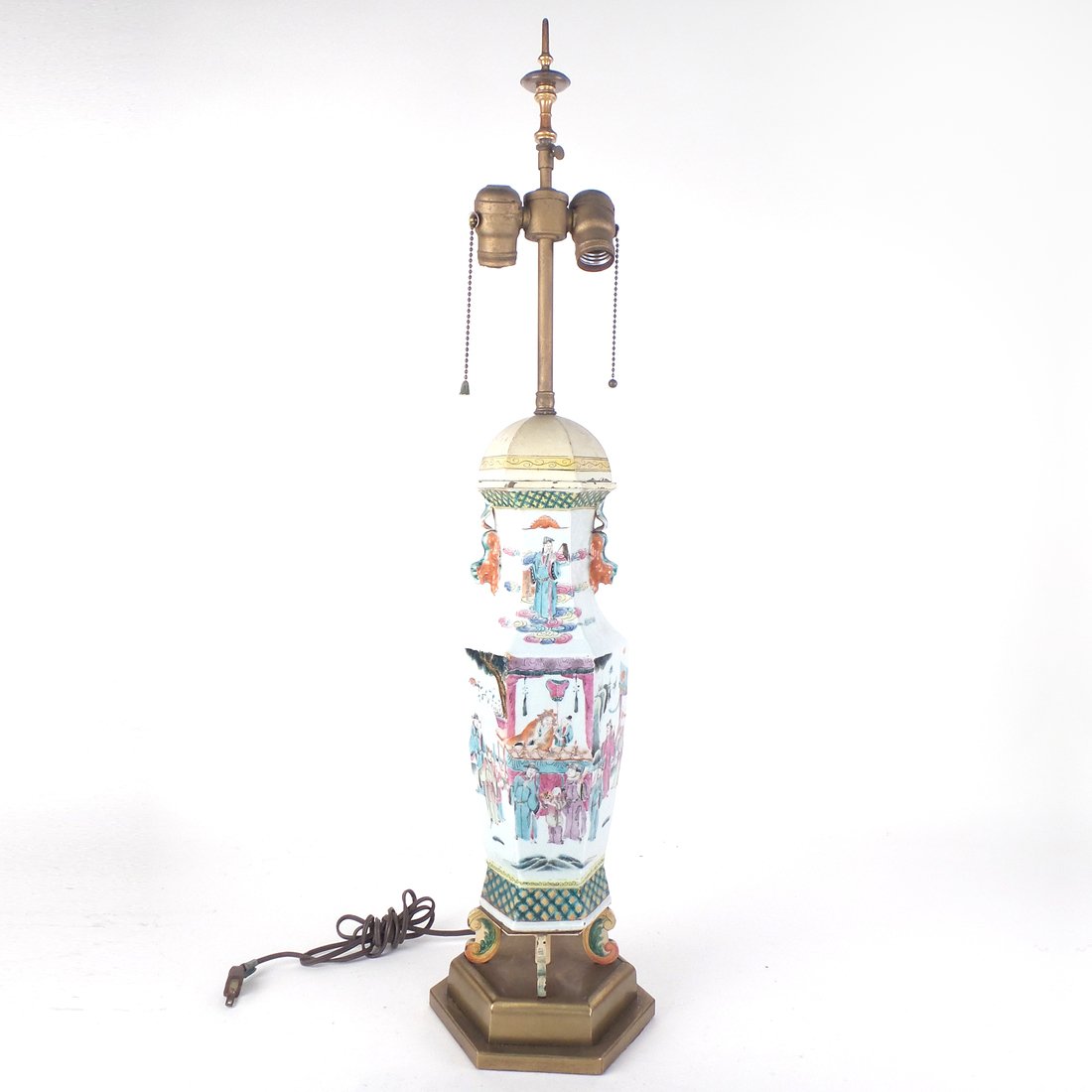Chinese Painted Vase Table Lamp (1 of 7)
