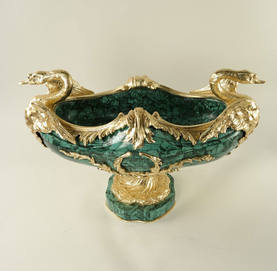 Russian Empire-Style Malachite Urn (1 of 10)