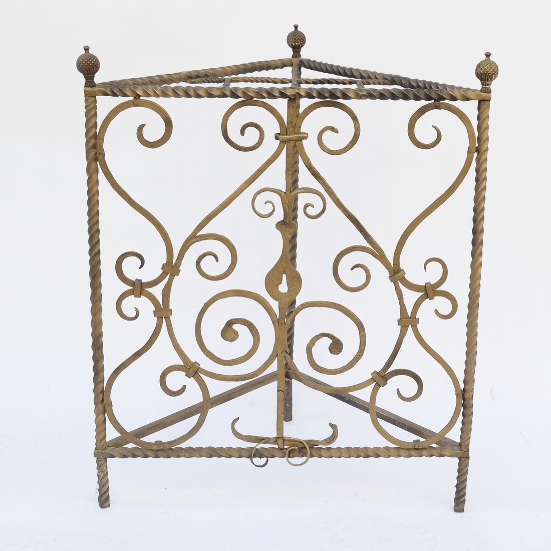 Iron Umbrella Stand: Iron umbrella stand. In good condition.