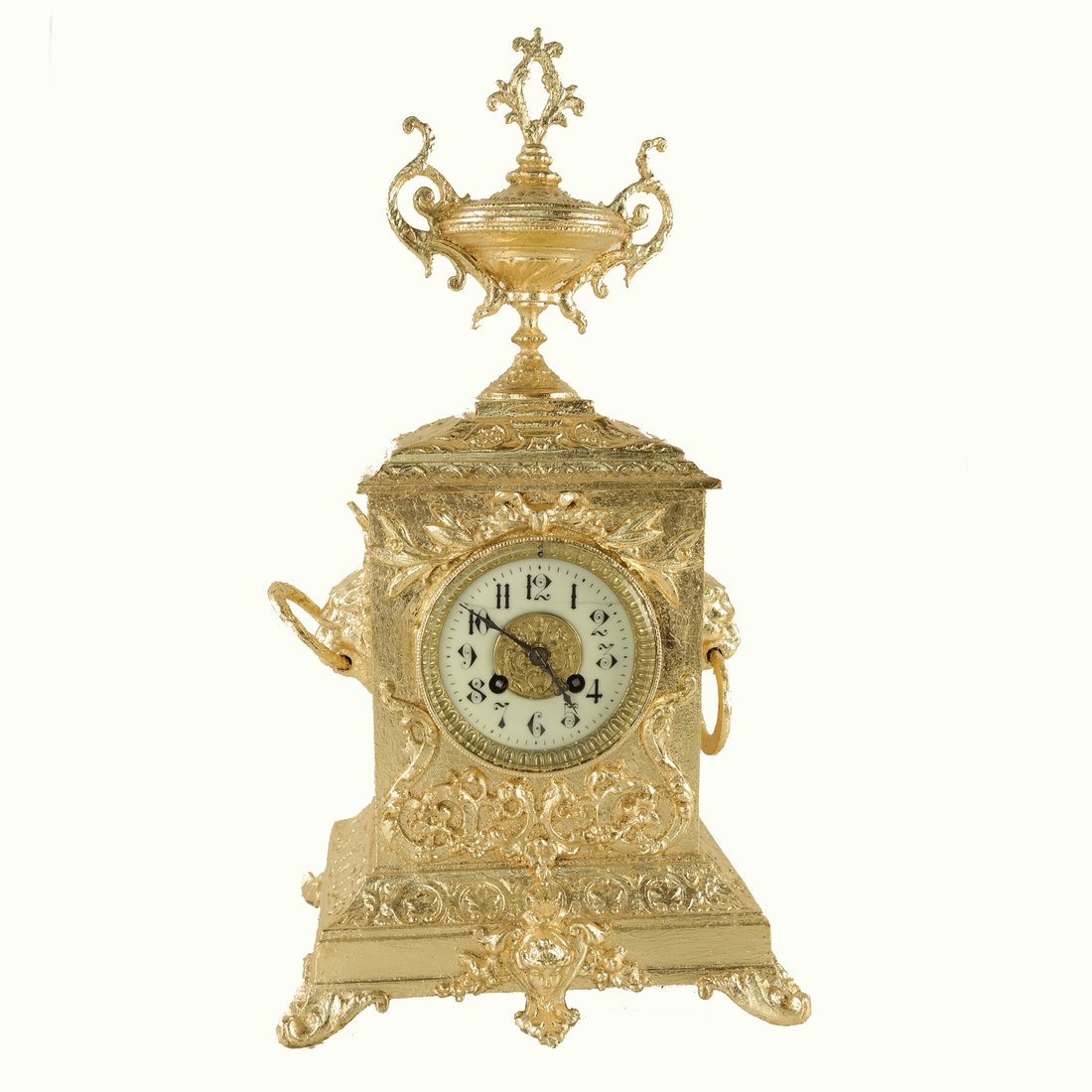 Bronze Dore Mantle Clock (1 of 7)