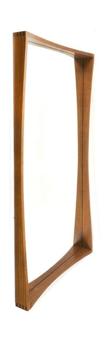 Mid-Century Danish Teak Box Frame Wall Mirror (1 of 8)