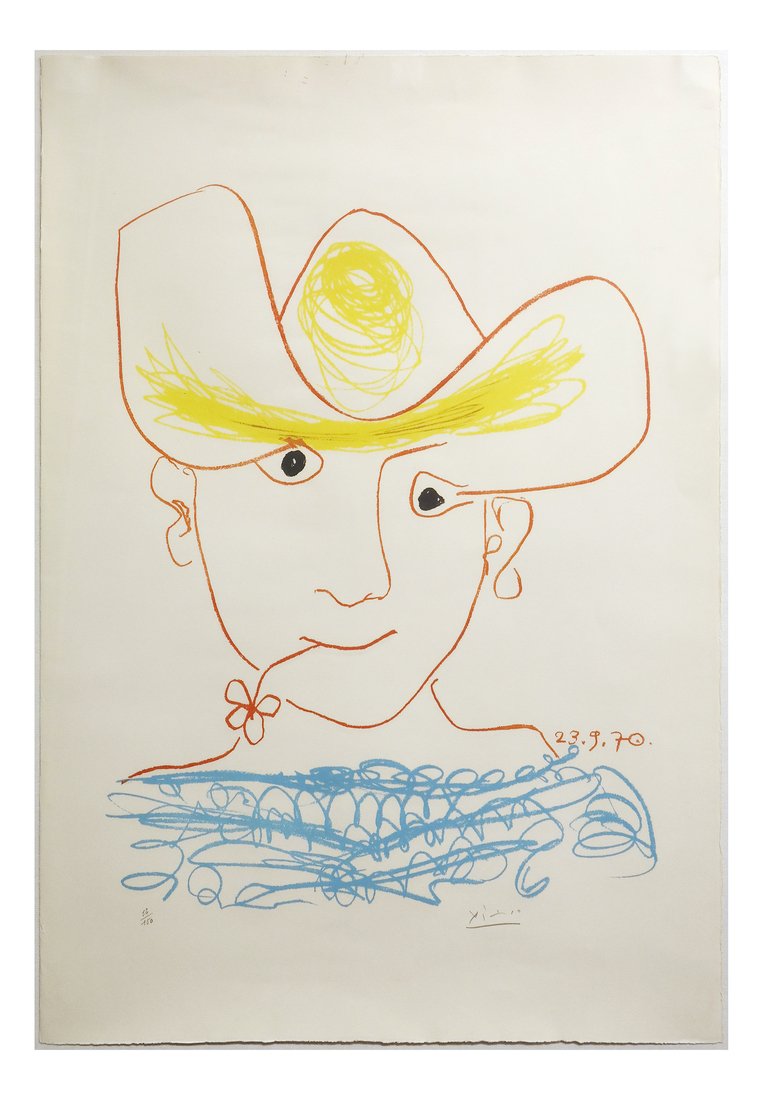 Pablo Picasso,  Young Spanish Peasant, Signed (1 of 6)