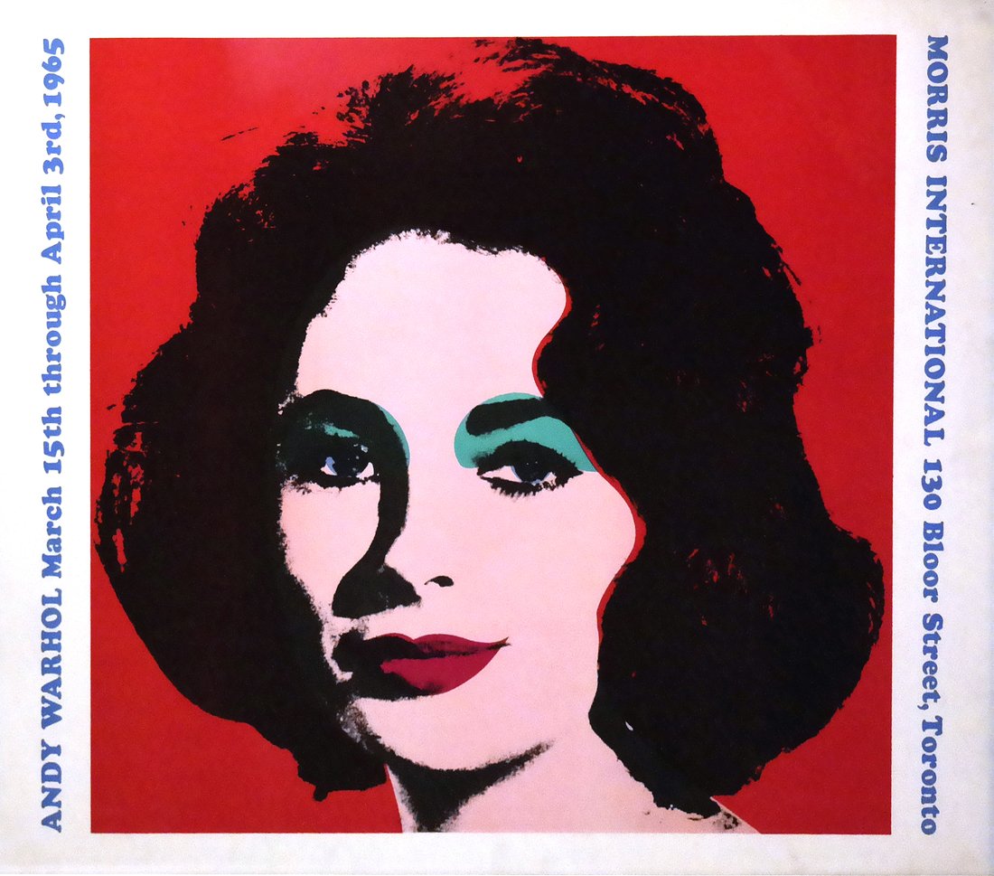 Andy Warhol, 1965 Exhibition Poster - Elizabeth Taylor (1 of 3)