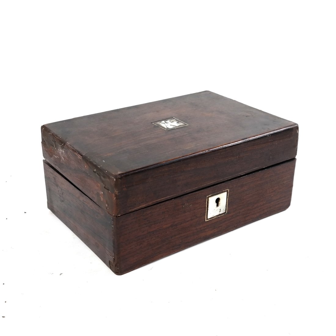 19th Century Mahogany Jewelry Box (1 of 4)