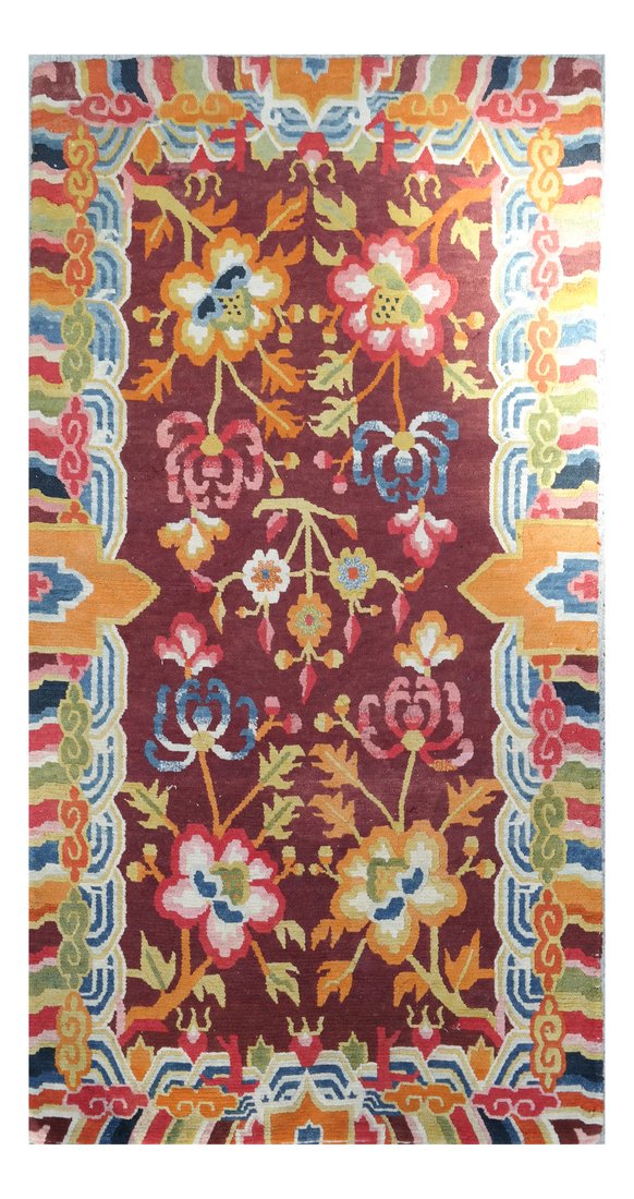 Tibetan Floral Rug (1 of 5)