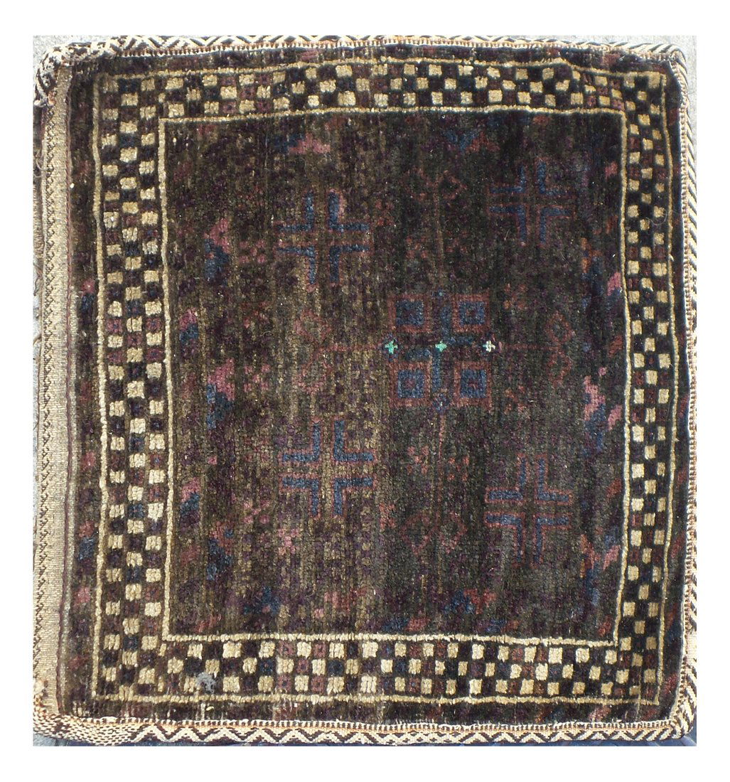 Small Tibetan Wool Throw Rug (1 of 5)