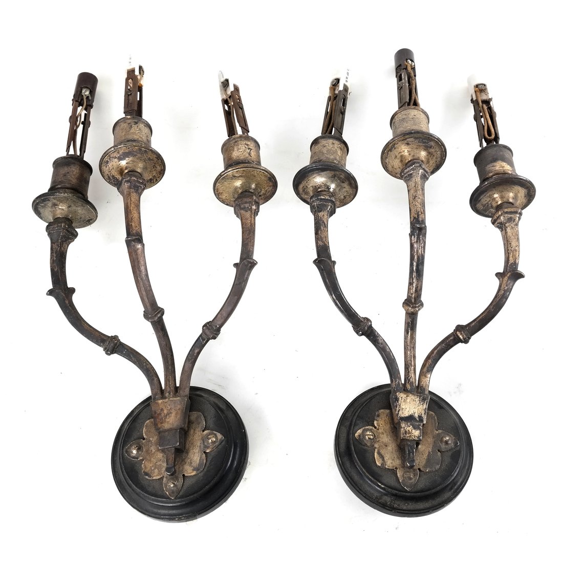Pair of Metal Wall Sconces (1 of 4)