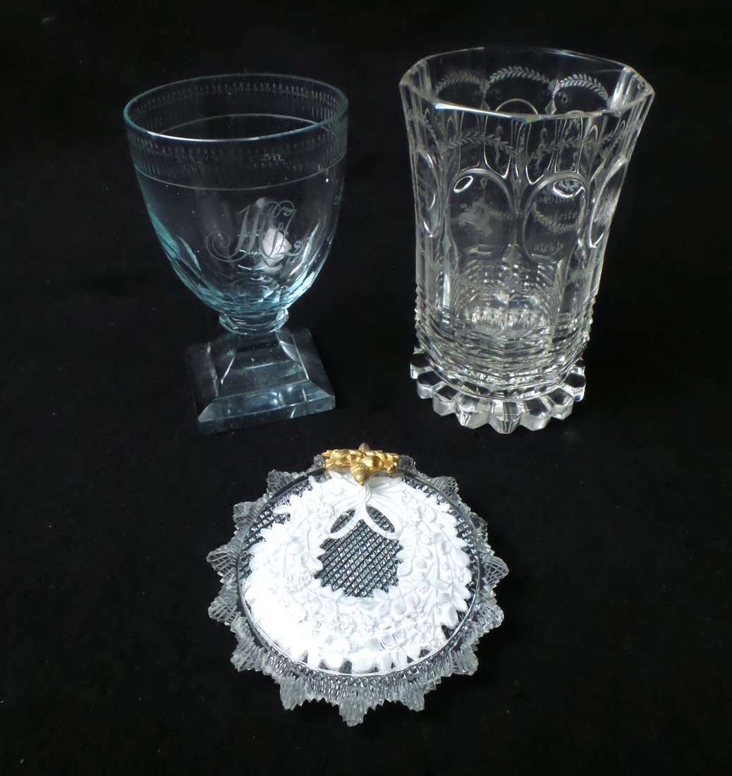 Three Decorated Glass Objects (1 of 6)